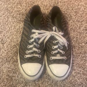 Black zebra converse